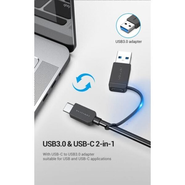 Vention CHTBB 4-Port USB 3.0 Hub With Type C & USB 3.0 2-in-1 - Image 3