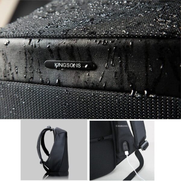 Gamme 15.6" Antitheft Laptop Backpack with USB Charging Port - Image 2