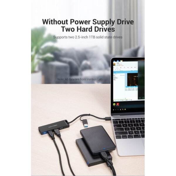 Vention CHTBB 4-Port USB 3.0 Hub With Type C & USB 3.0 2-in-1 - Image 4