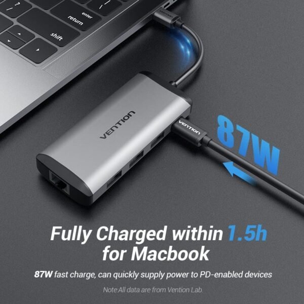 Vention TGDHB Type-C (5 in 1) to USB3.0 * 3/ Docking Station - Image 7