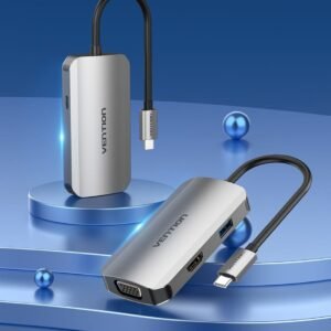 Vention TOAHB USB C (4 in 1) To HDMI/VGA/USB3.0/ Docking Station
