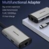 Vention CNCHB Type-C to HDMI/USB3.0 * 3/RJ45/PD Converter 0.15M