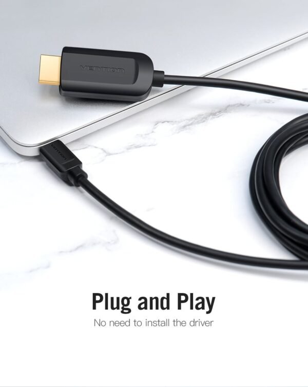 Vention CGUBH Type-C To HDMI Cable 2Meter (BLACK) - Image 3