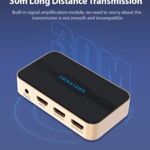 VENTION ACBG0 1 in 2 Out HDMI Splitter (Gold color)
