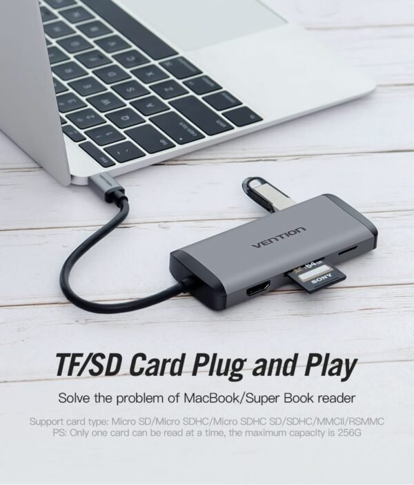 VENTION CNDHB TYPE C (8 IN 1) TO MULTI-FUNCTION  DOCKING STATION - Image 6