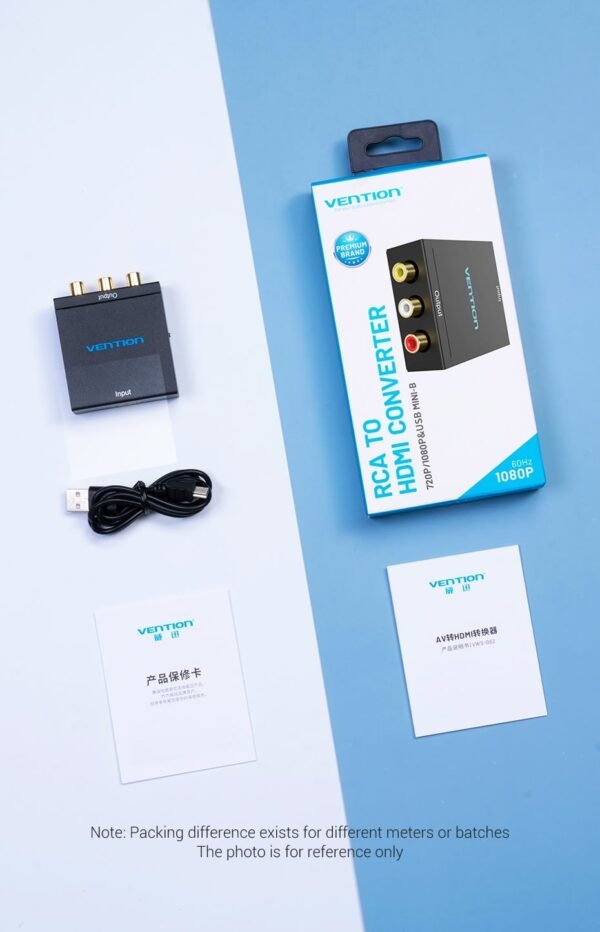 Vention AEEB0 HDMI To RCA Converter (Black Metal Type) - Image 8