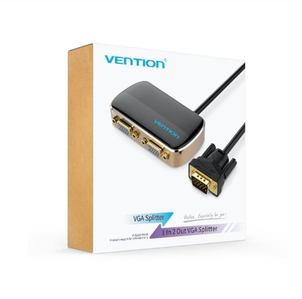 Vention DBABF 1 In 2 Out VGA Splitter 1 Meter (Black) - Image 8