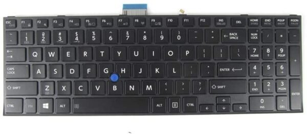 Keyboard for Toshiba A50-C1510 A50-C1520 Z50-C1550 Satellite Pro R50-C Tecra A50-C Z50-C with Backlight with Pointer US Black