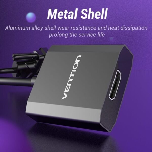 VGA to HDMI Converter ACEBO (0.15 meter, Black color) - Image 2