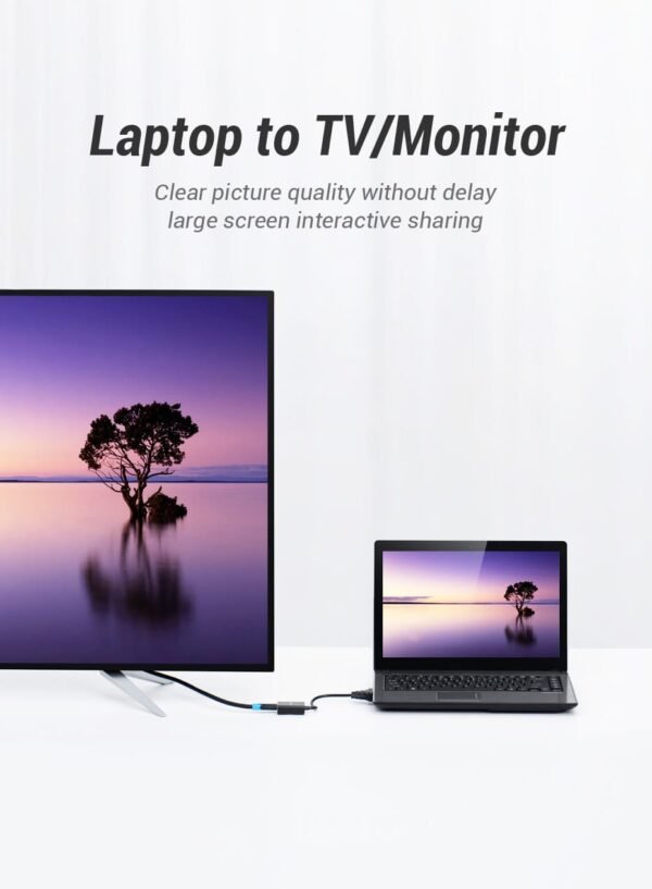 Vention DisplayPort (DP) To HDMI 4K Cable 2M- Black HAGBH - Image 4