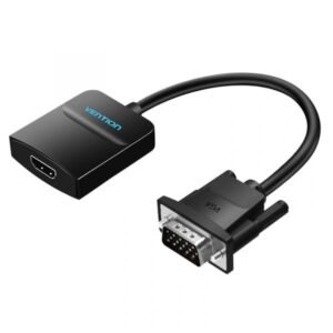Vention VGA-HDMI Converter with Female Micro USB and Audio Port