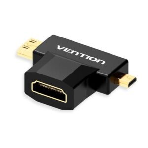 Vention Mini HDMI - Micro HDMI Male To HDMI Female Adapter(Black)