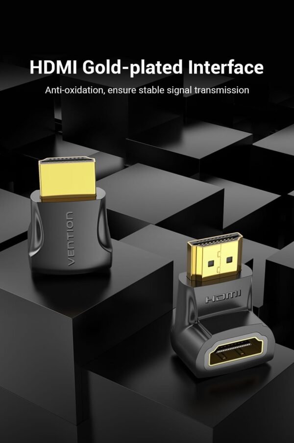 Vention AIOB0 HDMI 90 Degree Male To Female Adapter (Black) - Image 6