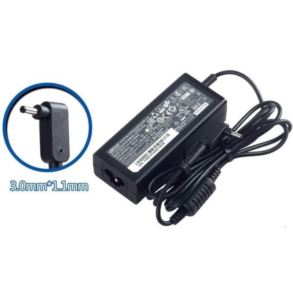 Original Adapter Charger for Acer E3, E5, ES1 Series Notebook 19V 2.37A 3.0 X 1.0 45W 5.5/1M AC - Image 2