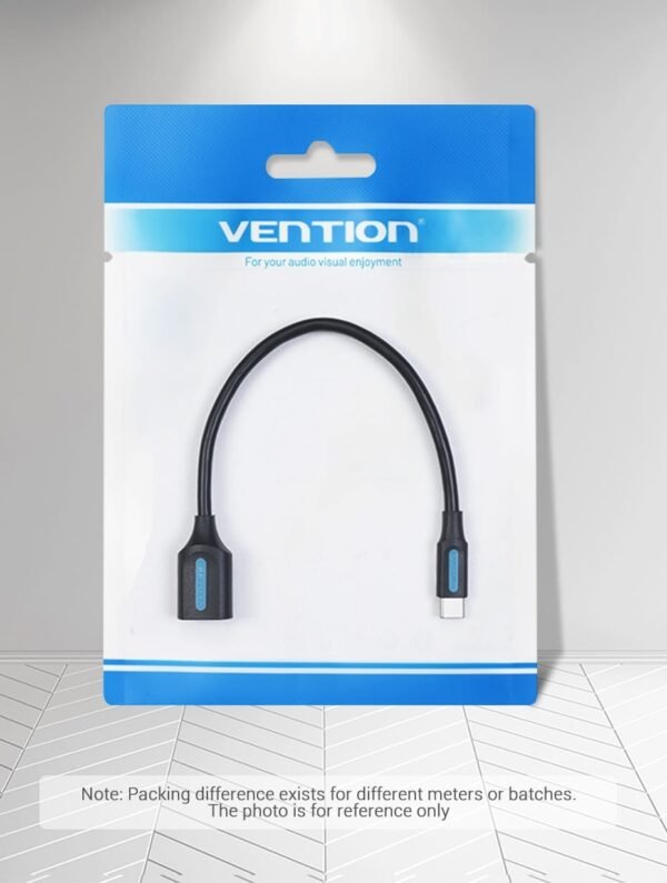 Vention CCSBB USB 2.0 C Male To A Female OTG Cable 0.15M (Black) - Image 7
