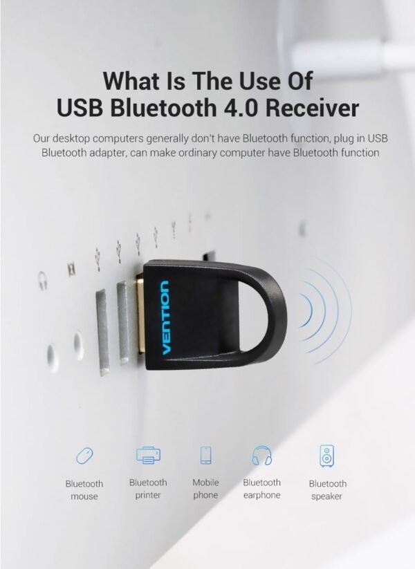 Vention CDDB0 USB To Bluetooth4.0 Adapter (Black) - Image 2