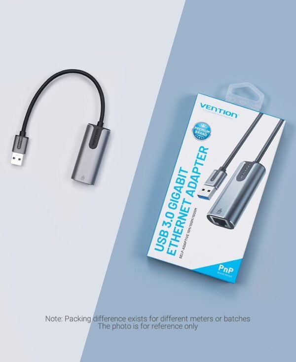 Vention CEWHB USB 3.0-A To Gigabit Ethernet Adapter Gray 0.15M - Image 8