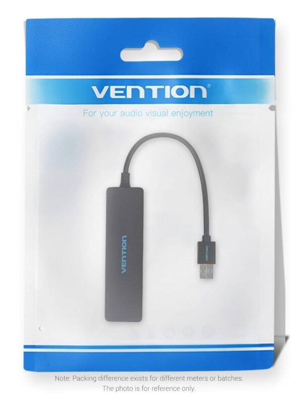 Vention CHKBB 4 Ports USB3.0 HUB 0.15M (Black)