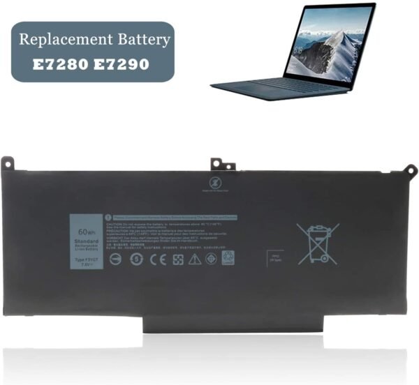 DELL E7280 E7480 DJ1JO F3YGT Original Genuine Laptop Battery ( 6 months Warranty) - Image 3