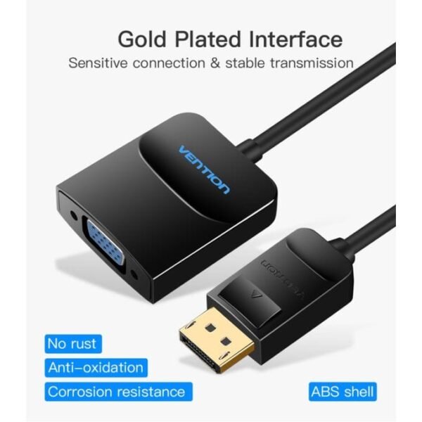 Vention HBFBB DP To VGA converter  0.15M Black - Image 3
