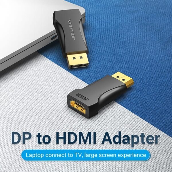 Vention HBOB0 DisplayPort Male To HDMI Female Adapter (Black) - Image 2