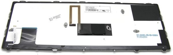 HP EliteBook Folio 9470, Fit P/N 697685-001 SG-57400-XUA 6037B0080301 702843-001 SN9118BL Black with Silver Frame Light Backlight Notebook  US Layout Backlit Laptop Keyboard (With Pointing Stick) Laptop Keyboard - Image 2