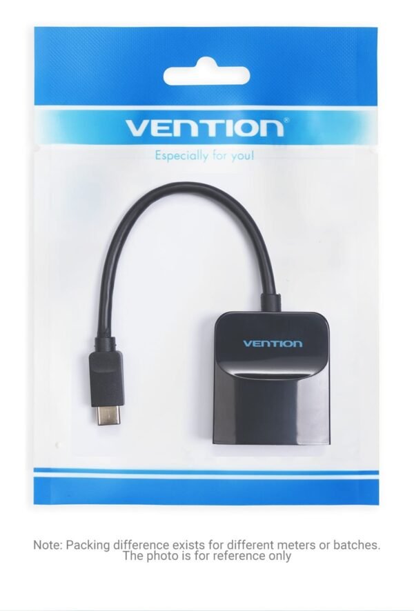 Vention TDCBB Type-C To HDMI Adapter 0.15M Black ABS Type - Image 6