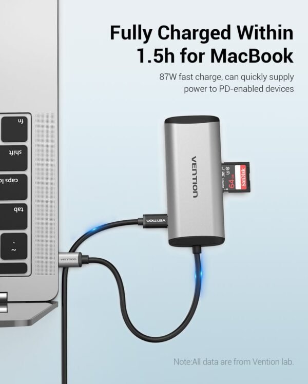 Vention THAHB Multi-function Type-C (9 in 1) to HDMI+USB3.0 - Image 6