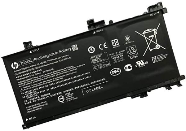 HP Omen  TE03XL 15-ax000:15-ax033dx 15-ax210nr 15-ax001ns;HP Pavilion 15-bc000:15-bc008tx and More 849910-850 849570-541 542 543 HSTNN-UB7A TPN-Q173-11.55V 61.6Wh 3-Cell  Original Genuine Laptop Battery [6 Months Warranty]