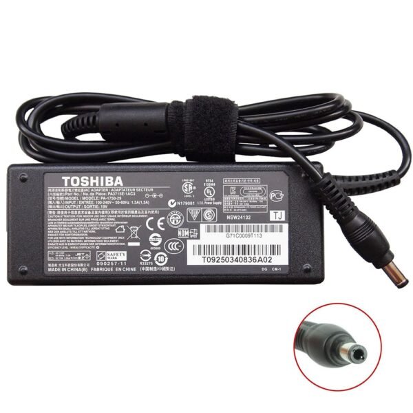 Toshiba 19V 3.42A 5.5 X 2.5 65W AC Replacement Adapter  for Satellite Series