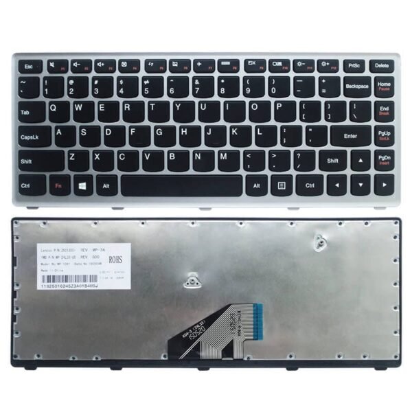 Laptop Keyboard for IBM Lenovo IdeaPad U310 T3D1-FRE P/N: 25-204949 T3D1-US 25204949 US Black Color - Image 2