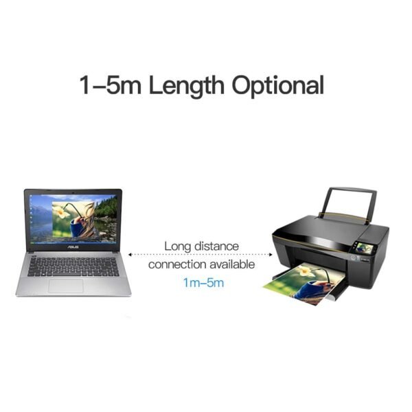 Vention VAS-A16-B300 USB 2.0 A Male to B Male Print Cable 3Meter - Image 2