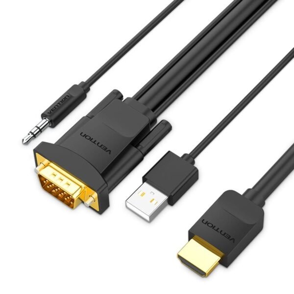 1080P HD HDMI to VGA cable with Audio output