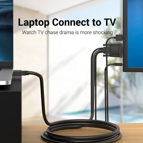 1080P HD HDMI to VGA cable with Audio output - Image 2