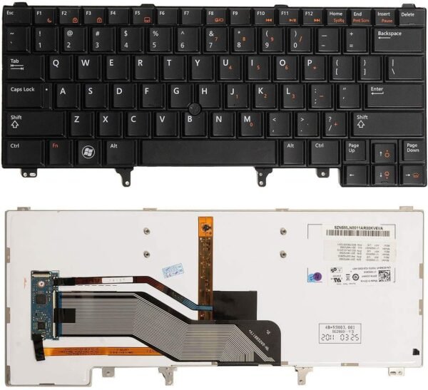 Dell New Latitude E6420 E6430 E6440 CN5HF C7FHD US Keyboard + Pointer - Image 2
