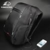 KINGSONS KS3140W 15.6 inches City Elite Bag Designer Laptop Backpack Water-Resistant Laptop Rucksack with USB Charging Port - Black