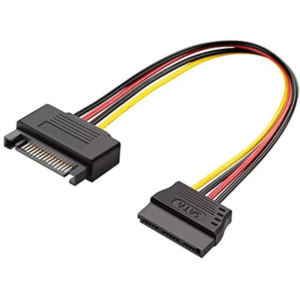 Vention KDABY SATA 15P Power Extension Cable 0.3M (Black)