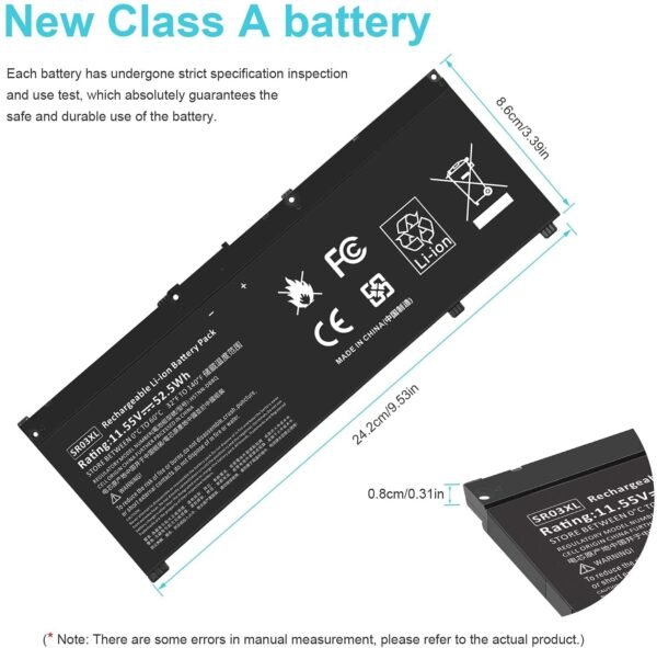 HP SR03XL Original Genuine l Laptop Battery ( 6 months Warranty) - Image 2