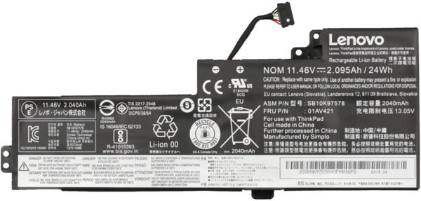 Lenovo ThinkPad T480 (20L5) Series Internal Original Genuine Battery ( 6 months Warranty)