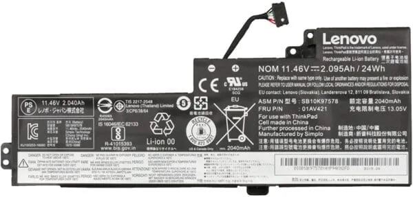 Lenovo ThinkPad T480 (20L5) Series Internal Original Genuine Battery ( 6 months Warranty)
