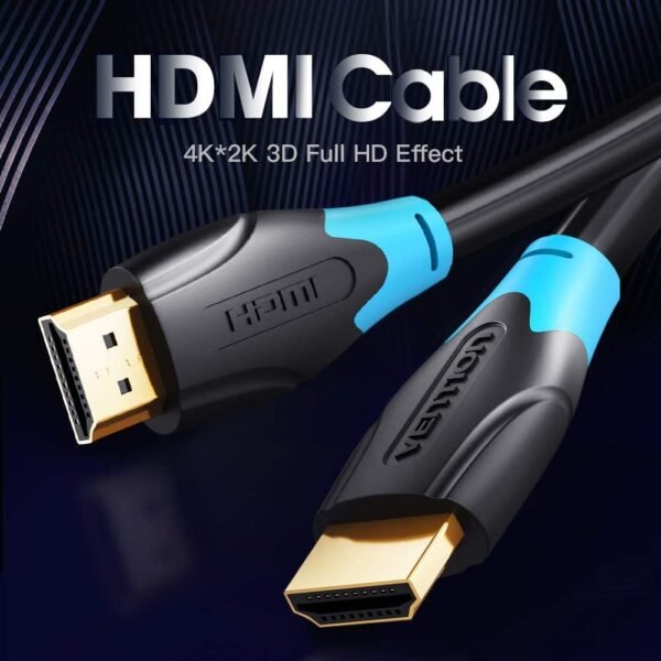 Vention  HDMI  Cable3 Meters Black 4K 1080p HD (VEN-AACBI) - Image 2
