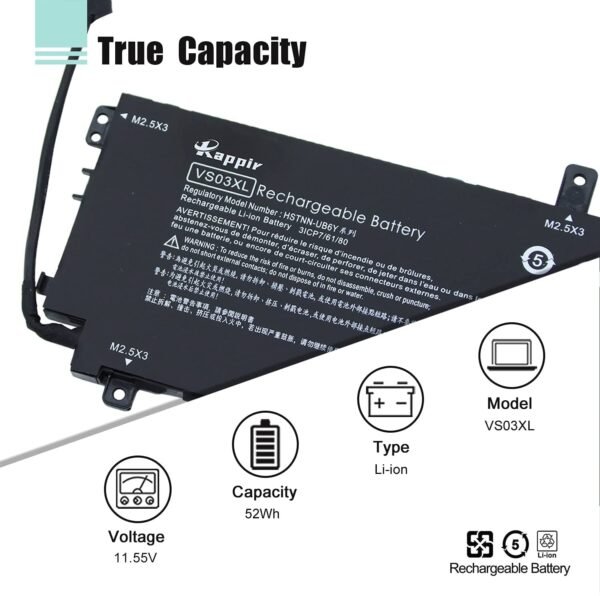 HP VS03XL Original Genuine High Quality Laptop Battery ( 6 months Warranty) - Image 4