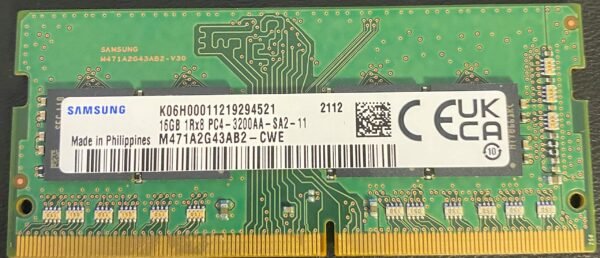 Samsung Desktop 16GB Single DDR4 3200 MT/s (PC4-25600) CL22 DR x8 Unbuffered DIMM 288-Pin Memory In Nairobi Kenya - Image 2