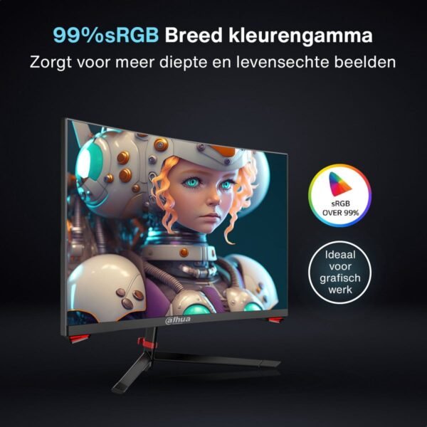 Dahua 27-Inch E230C 165Hz Curved TFT Monitor - Image 5