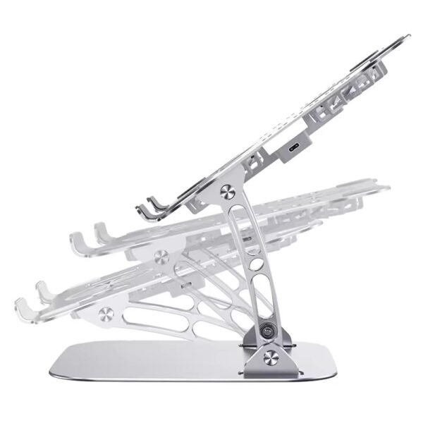 Metallic Laptop/ Tablet Stand with Fans - Image 2