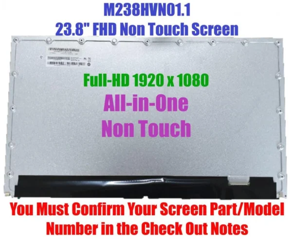 23.8" M238HVN02.1 LCD Screen Display FHD All in one PC Replacement Screen