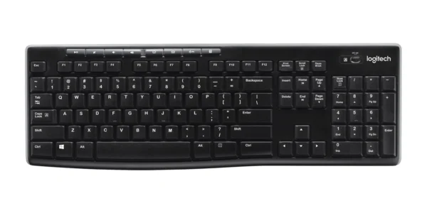 Logitech Wireless Combo K270 – Keyboard – 2.4 GHz
