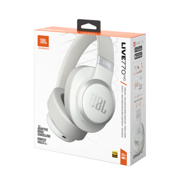 JBL Live 770NC Noise Cancelling Headphones-White - Image 11