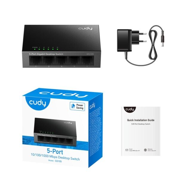 Cudy 5-Port Gigabit Desktop Switch-GS105 - Image 2