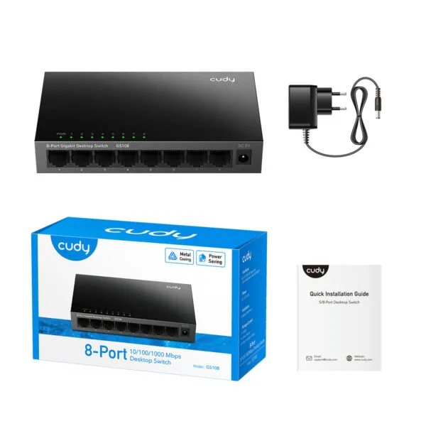 Cudy 8-Port Gigabit Unmanaged Switch-GS108 - Image 3